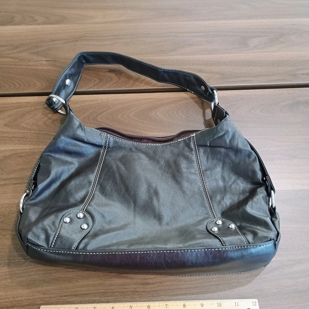 Stylish Brown Vegan Leather Shoulder Bag